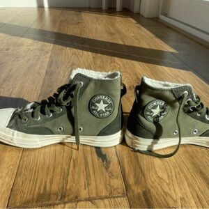 Limited Edition fleece lined Converse size men’s 6 women 8